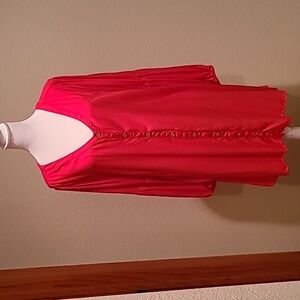 MUD PIE RED TUNIC DRESS/TOP ONE SIZE FITS MOST